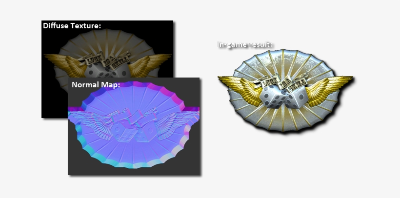 In Addition To A Diffuse Map, They Require A Normal - Cs Go Foil Sticker, transparent png #2286875
