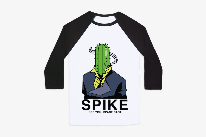 Spike Cactus Cowboy Bebop Baseball Tee - Beauty And Dat Boi, transparent png #2287548