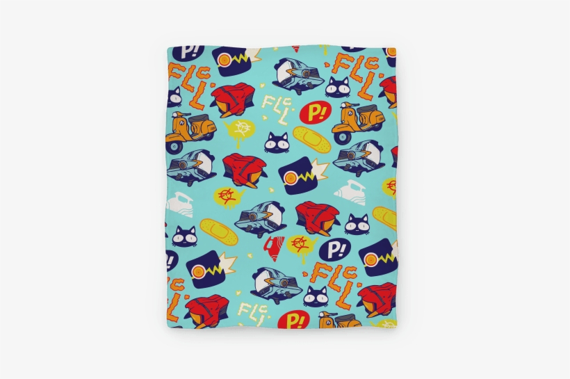 Flcl Anime Pattern Blanket - Flcl Pattern, transparent png #2287872