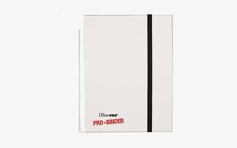 9 Pocket White Pro Binder With Embossed Middle Black - Paper Product, transparent png #2287940