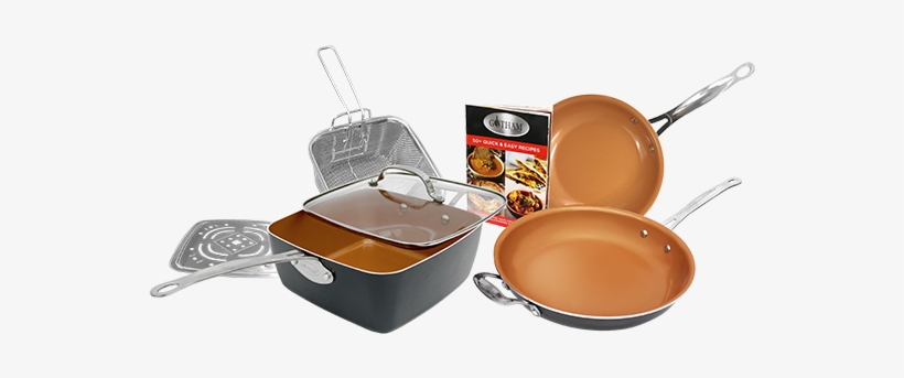 From The Manufacturer - Gotham Steel 1371 Tastic Bundle 7 Piece Cookware Set, transparent png #2288109
