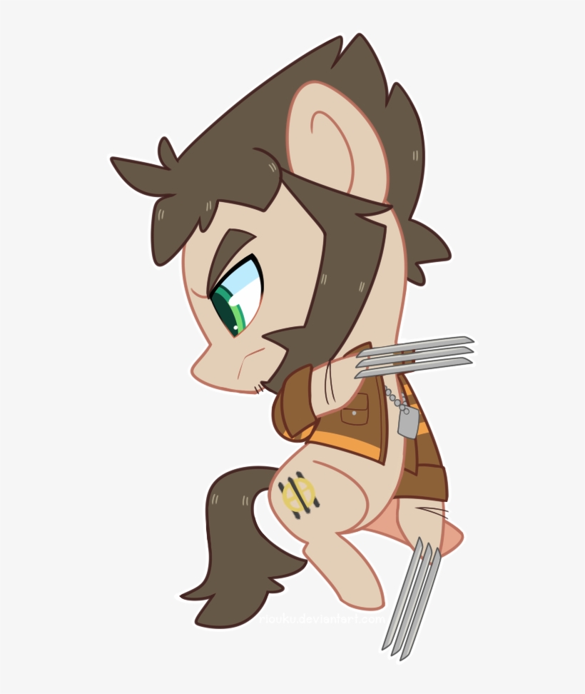 Riouku, Chibi, Claws, Clothes, Crossover, Earth Pony, - Chibi X Men Transparent, transparent png #2288492