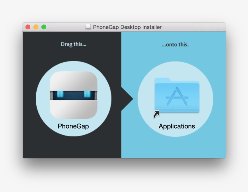 Drag And Drop The Application Into The Applications - Graphic Design, transparent png #2288774