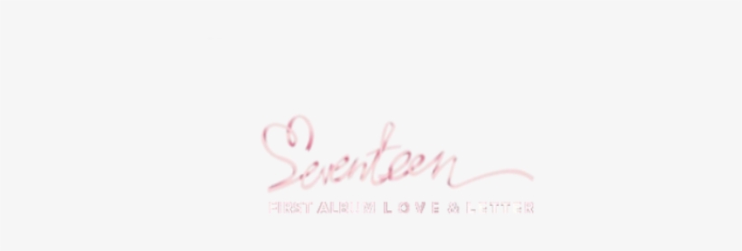 To Support Seventeen Comeback With Their First Full - Seventeen Love And Letter Logo, transparent png #2288846