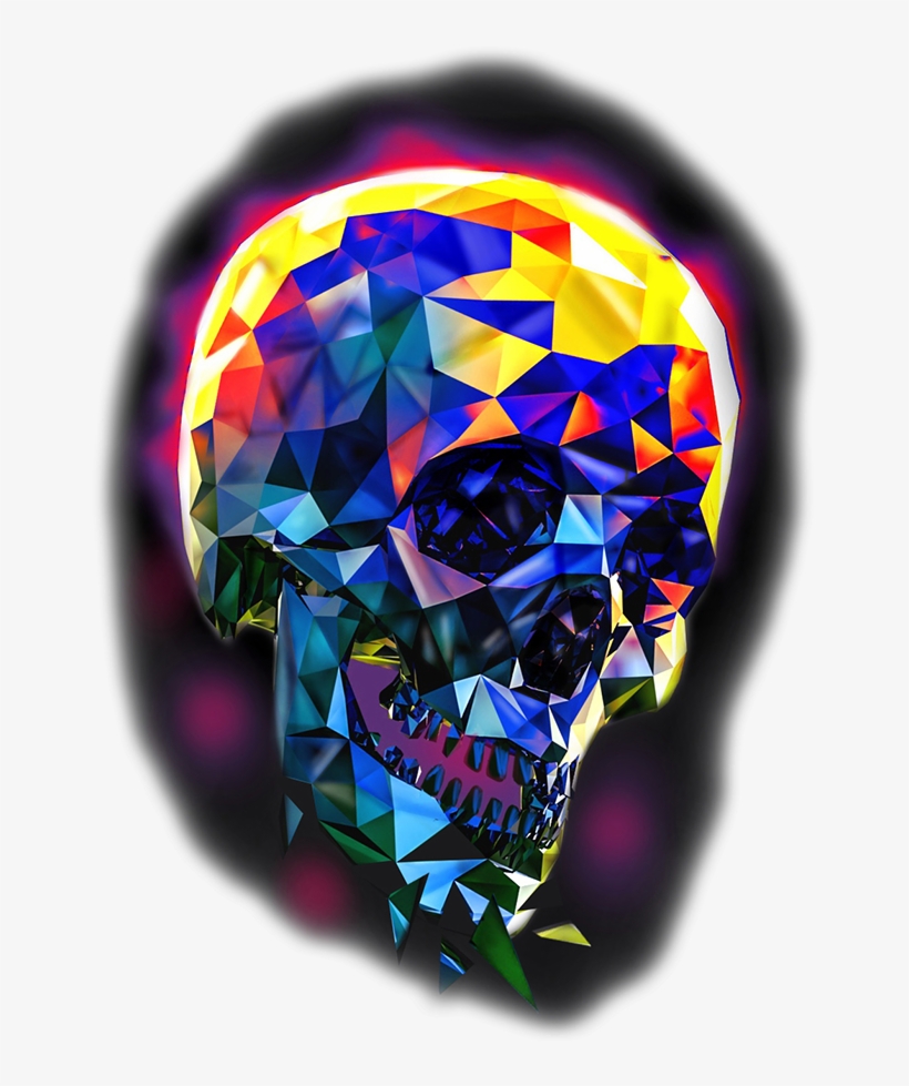 Geometric Skull Tattoo - Graphic Design, transparent png #2288847