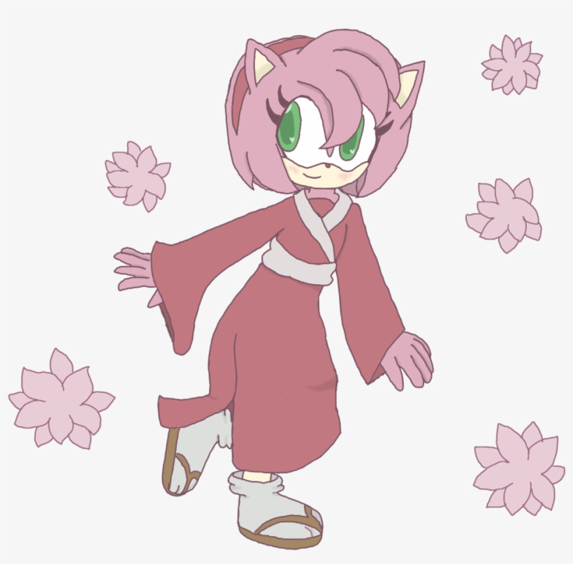 Amy Rose Yukata - Medibang Inc., transparent png #2289569