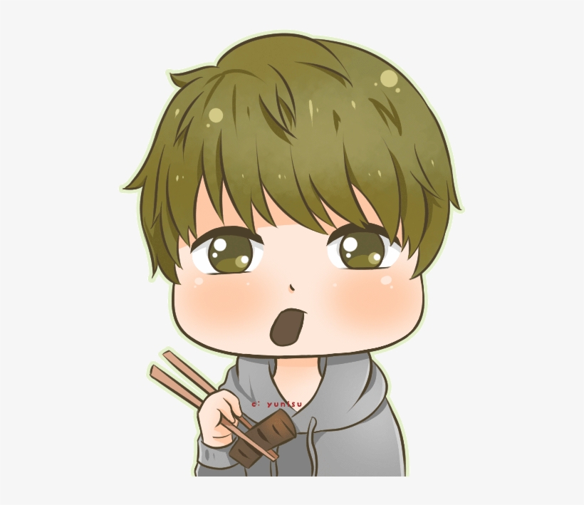 Bts Jin Chibi Gif - Chibi Jin, transparent png #2289610