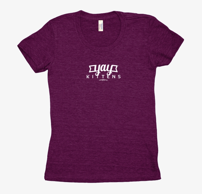 Women's Yay Kittens Tee - Active Shirt, transparent png #2289835