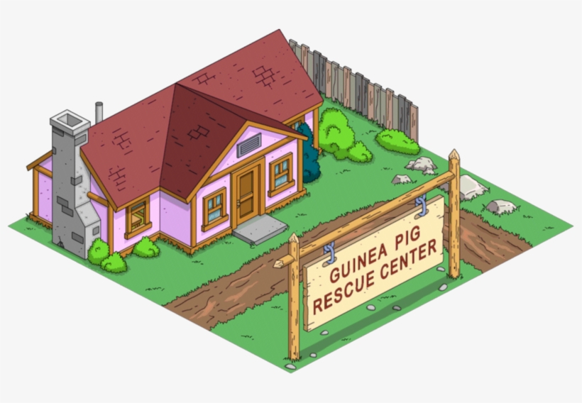 Guinea Pig Rescue Center - Simpsons Guinea Pig Rescue Center, transparent png #2289877