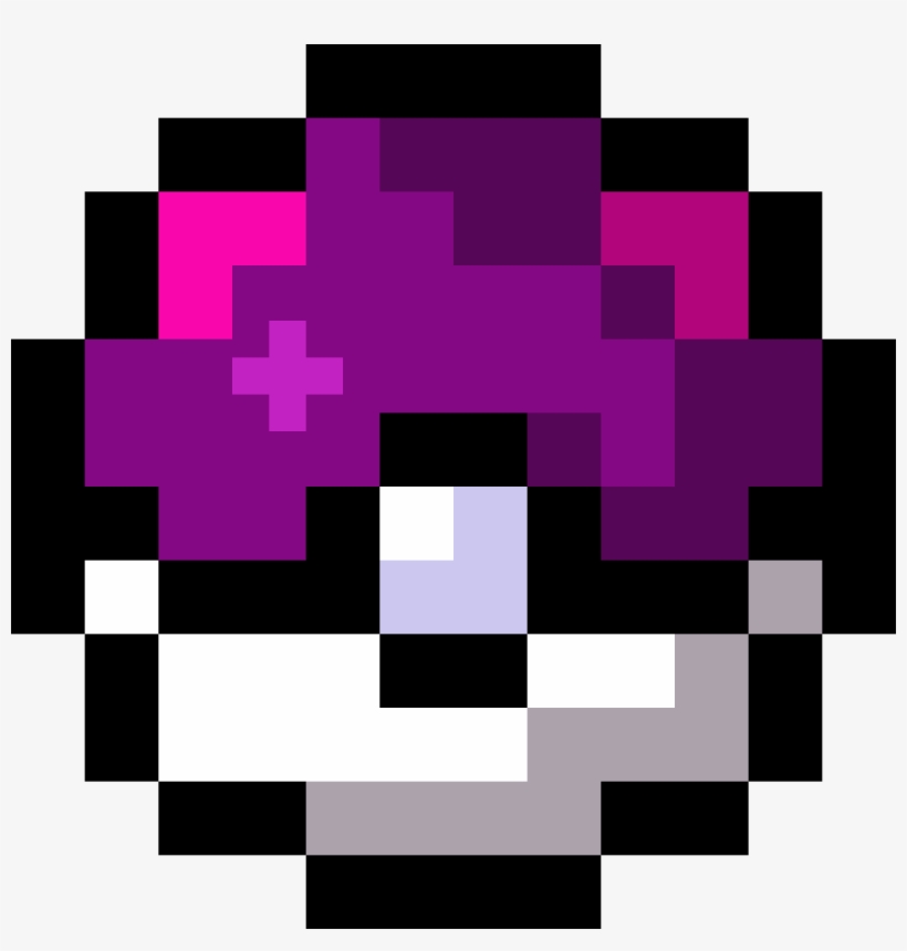 Master Ball - Pixel Art Pokemon Pokeball, transparent png #2289979