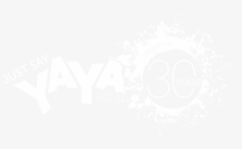 Yaya 30th Logo White Resized2 - 30th Logo, transparent png #2290028
