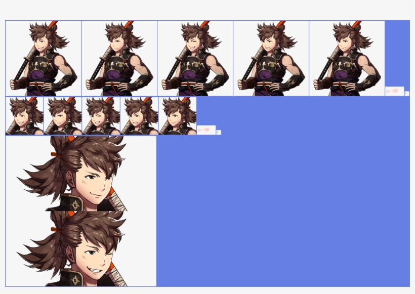 Click For Full Sized Image Hinata - Fire Emblem Hinata Portrait, transparent png #2290135