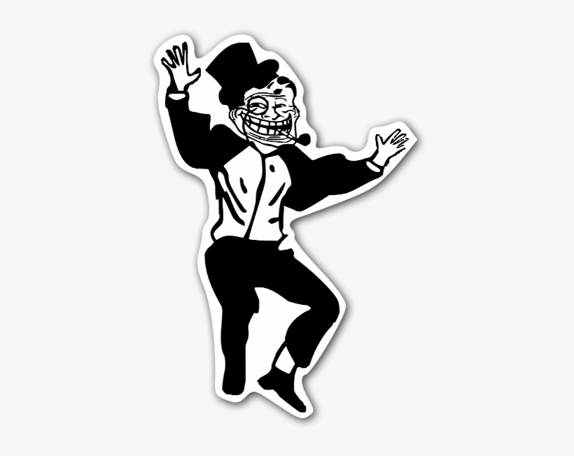 The Dancing Meme Man Sticker - Troll Dad Meme Png, transparent png #2290275