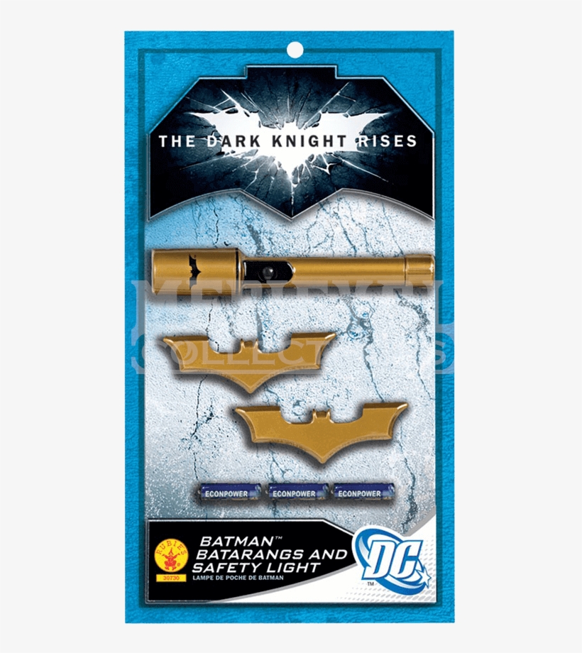 The Dark Knight Rises Batarang And Safety Light Set - Dc Comics, transparent png #2290545