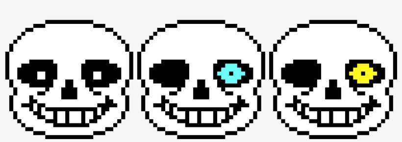 Just Some Sans Battle Faces I Made - Sans Face Pixel Art Maker - Free  Transparent PNG Download - PNGkey