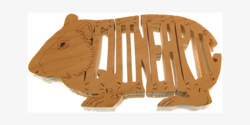 Guinea Pig - Wooden Jigsaw - Guinea Pig, transparent png #2290657