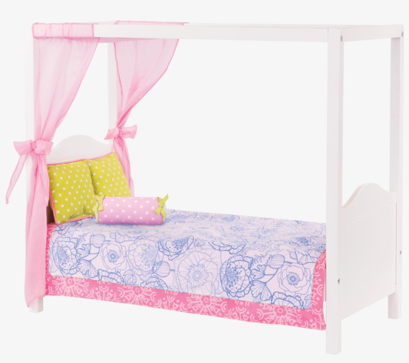 Canopy Bed 18-inch Doll Bed - Bed, transparent png #2291203