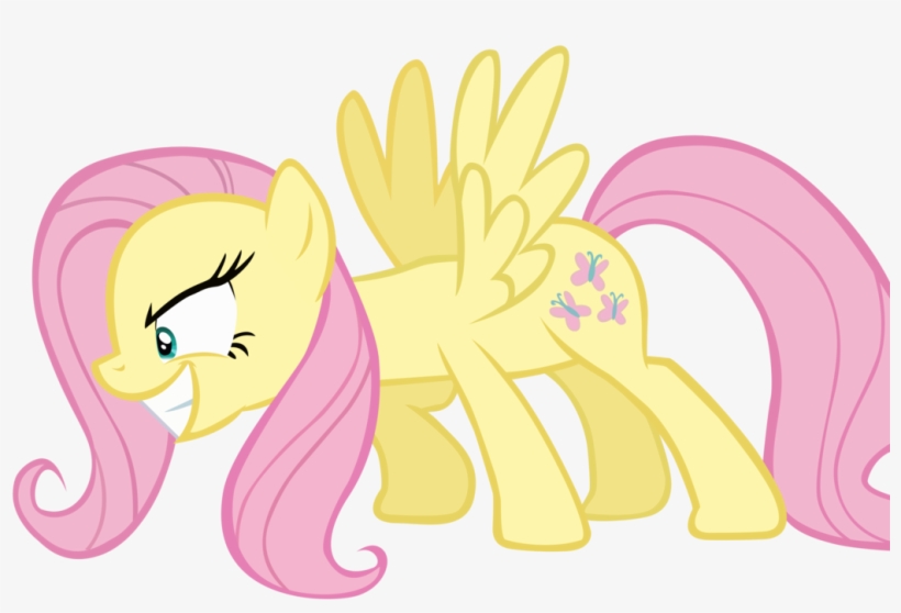 Evil Fluttershy By Scourge - Mlp Fluttershy Angry Base, transparent png #2291765