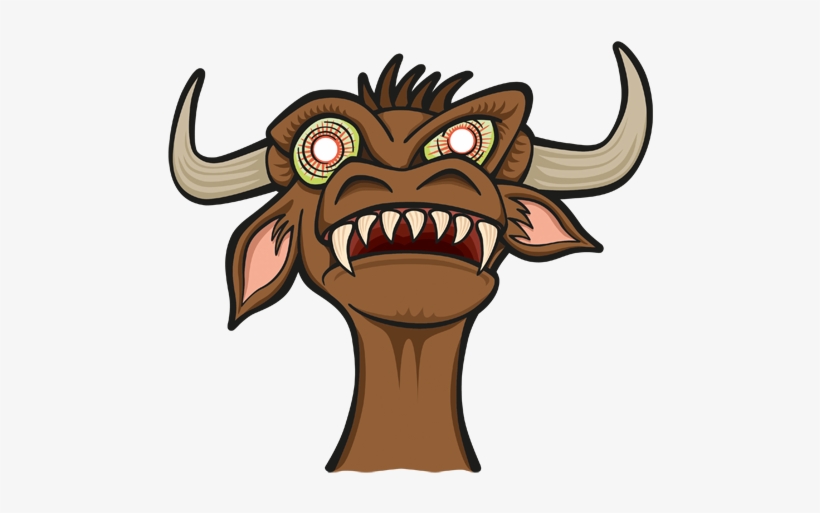 Evil Cow - Evil Cow Cartoon, transparent png #2291834