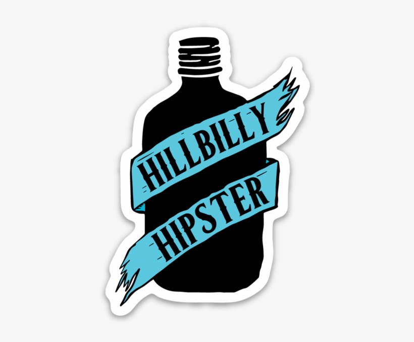 Hillbilly Hipster - Sticker - Mug, transparent png #2291955