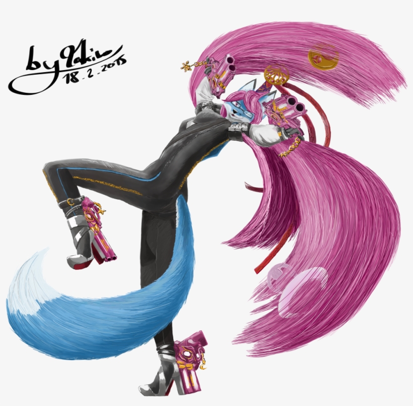 Blue-foxyfied - Bayonetta - Furry Bayonetta, transparent png #2292088