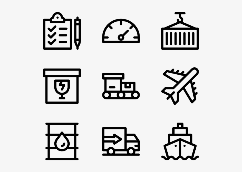 Logistics 50 Icons View 9 Packs - Travel Icon Transparent Background, transparent png #2292900