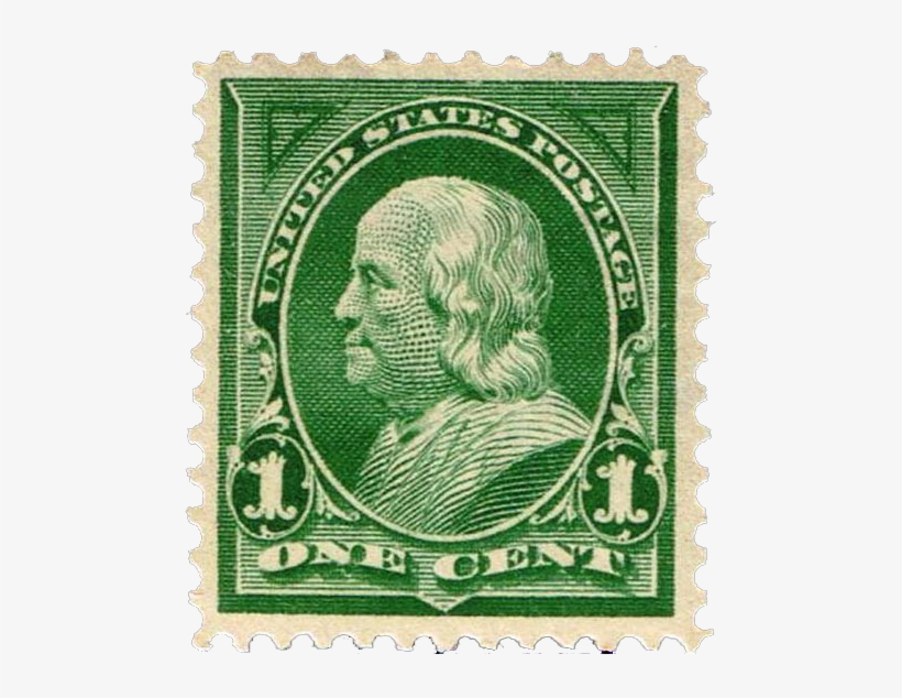 One Cent Stamp Franklin - Free Transparent PNG Download - PNGkey