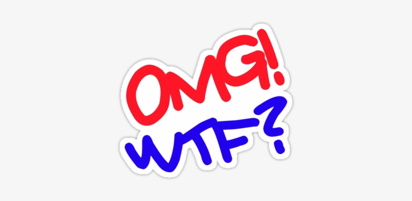 Omg Wtf Cliparts - Wtf Clipart, transparent png #2293064