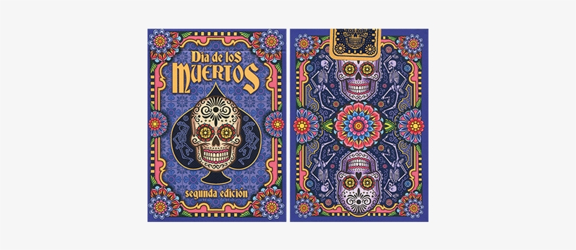 Dia De Los Muertos Painted Playing Card - Dia De Muertos Playing Cards, transparent png #2293127