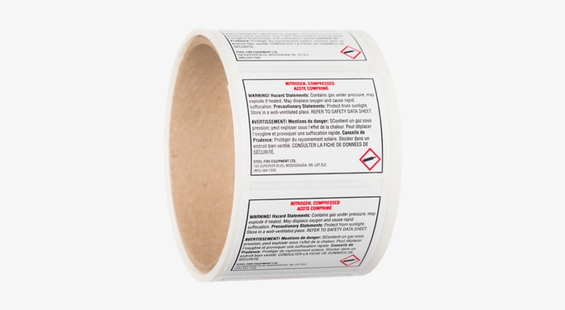 Nitrogen Cartridge Blank Label, Sds Format - Label, transparent png #2293219