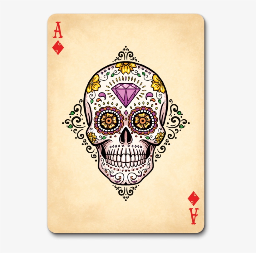 The Design - Dias Dela Muertos Playing Cards, transparent png #2293265