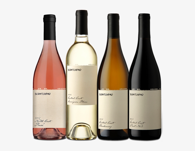 Scratchpad Cellars Wines Central Coast Chardonnay Sauvignon - Transparent Wine Labels, transparent png #2293326