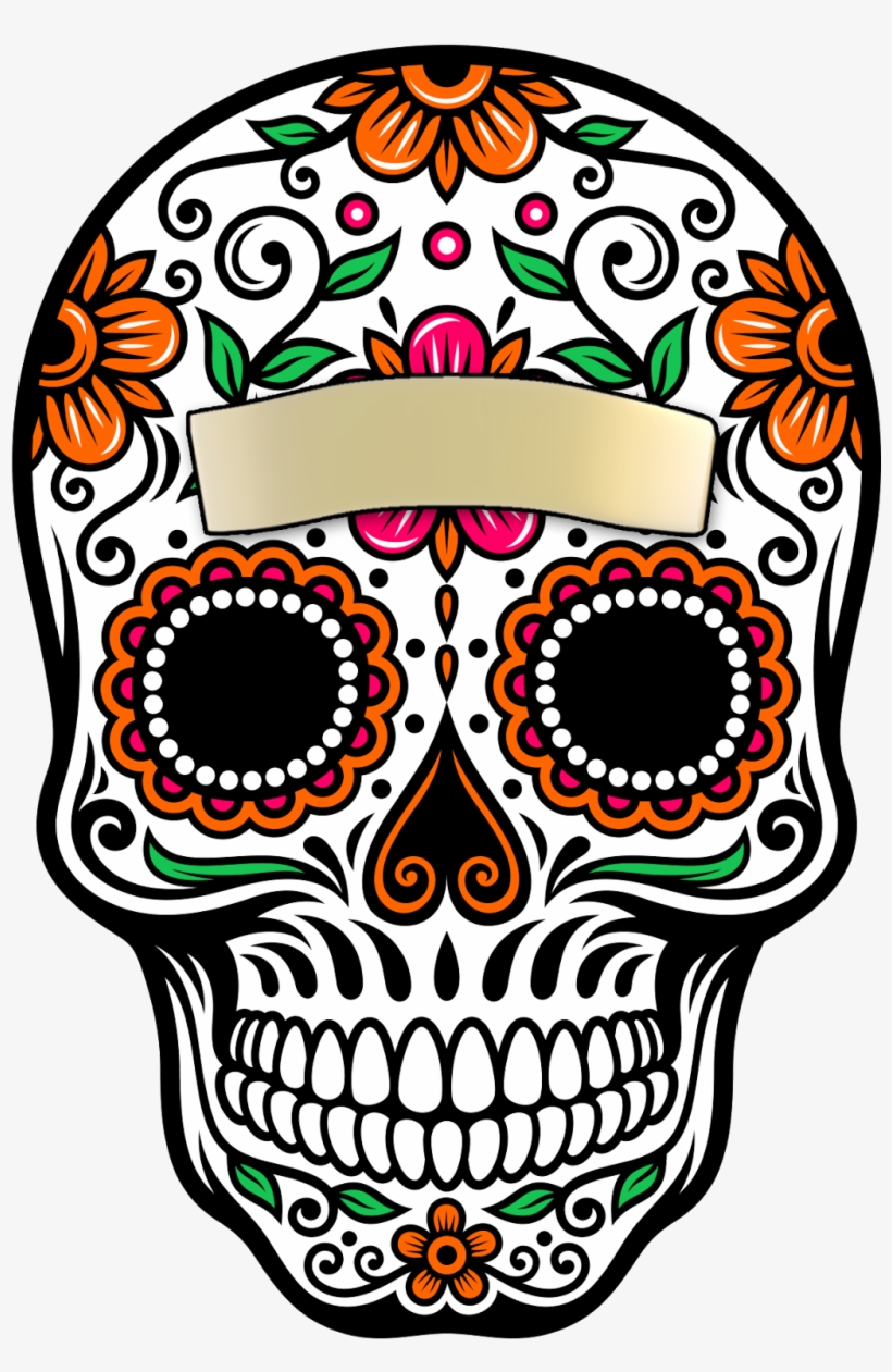 Calaveras Buscar Con Google D A - Day Of The Dead Rose Sticker, transparent png #2293387