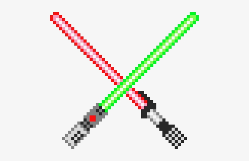Lightsabers - Lightsaber Pixel Art Png, transparent png #2293416
