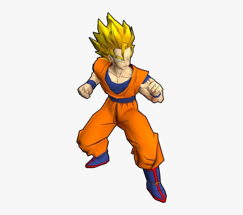 Super Sayin Hair Png - Dragon Ball Z Budokai 2 Goku Super Saiyan, transparent png #2293832