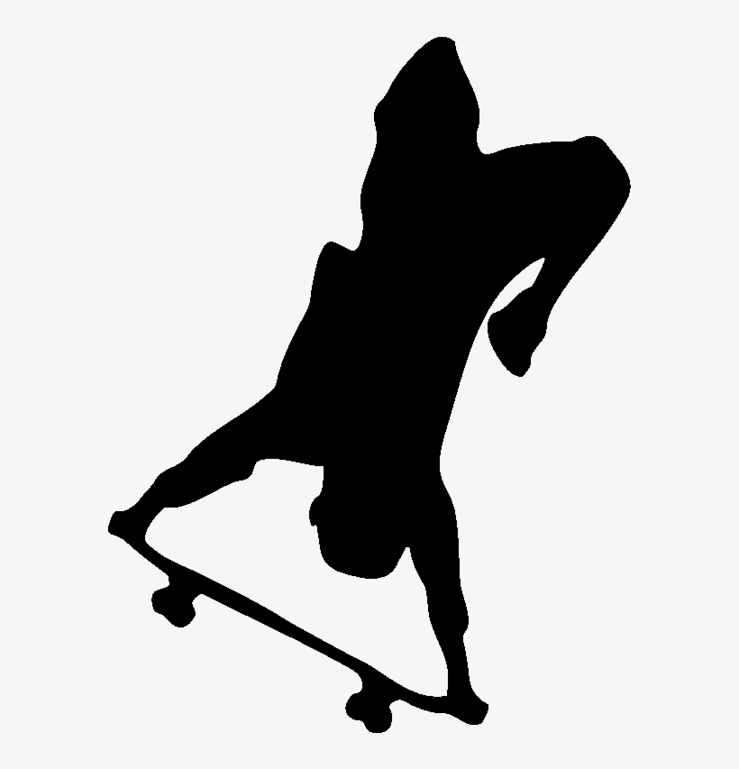 Sticker Skater Ambiance Sticker Kil Skater - Skater Silhouette, transparent png #2294500