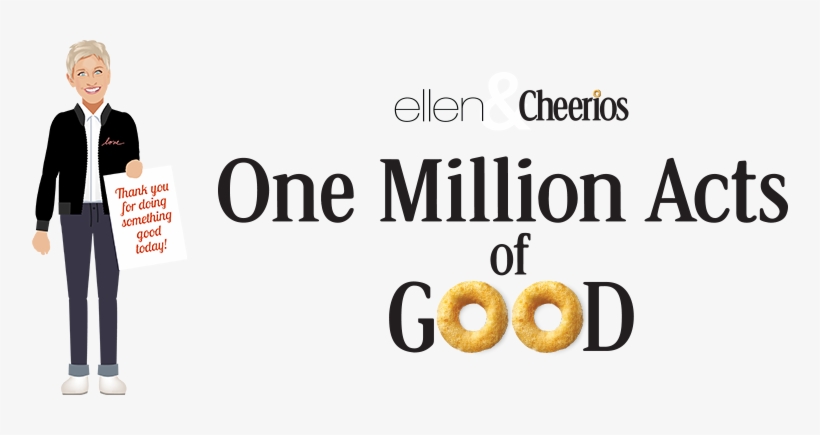 So Send Your Stories About Your Children, Their Teachers, - Ellen One Million Acts Of Good, transparent png #2294600