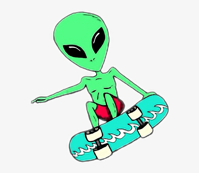 Alien Skate Sticker By Mr - Skate Alien, transparent png #2294639