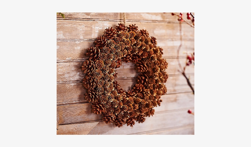 Ed On Air 14" Rustic Mixed Pinecone Wreath By Ellen, transparent png #2294683