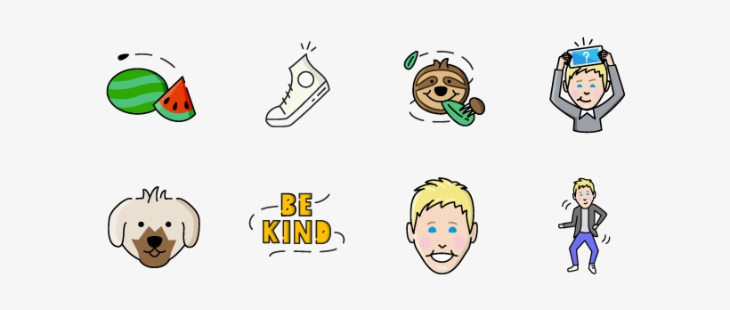 This Final Set Of 8 Emojis Were Delivered To Ellen's - Cartoon, transparent png #2295122