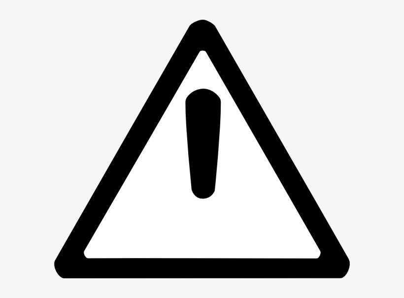 Small - Caution White, transparent png #2295365