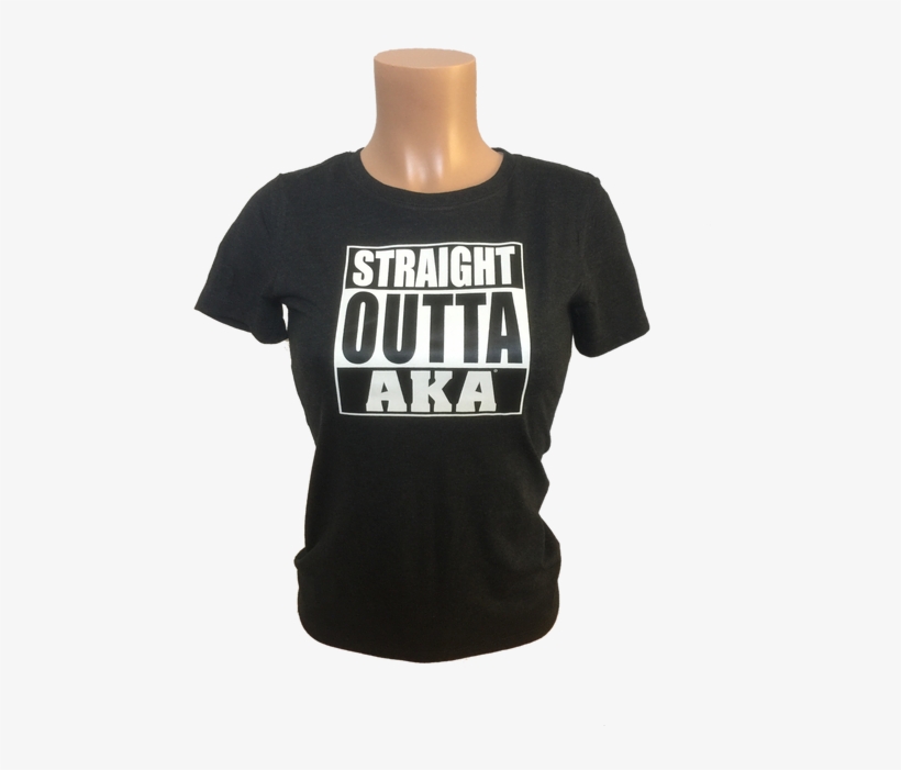 Women's Straight Outta Aka Black T Shirt Is Printed - Straight Outta Hit Points Tee, transparent png #2295521