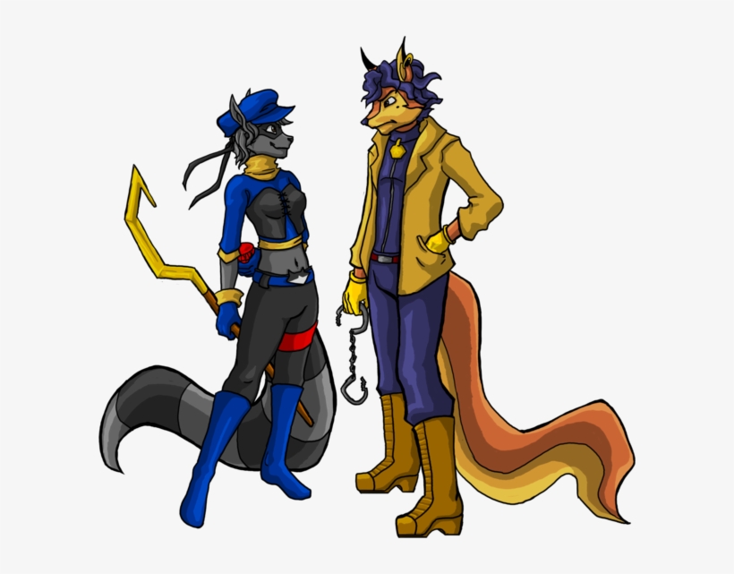 Thieves In Time Sly Cooper And The Thievius Raccoonus - Sly Cooper Carmelita Fox Male, transparent png #2296087