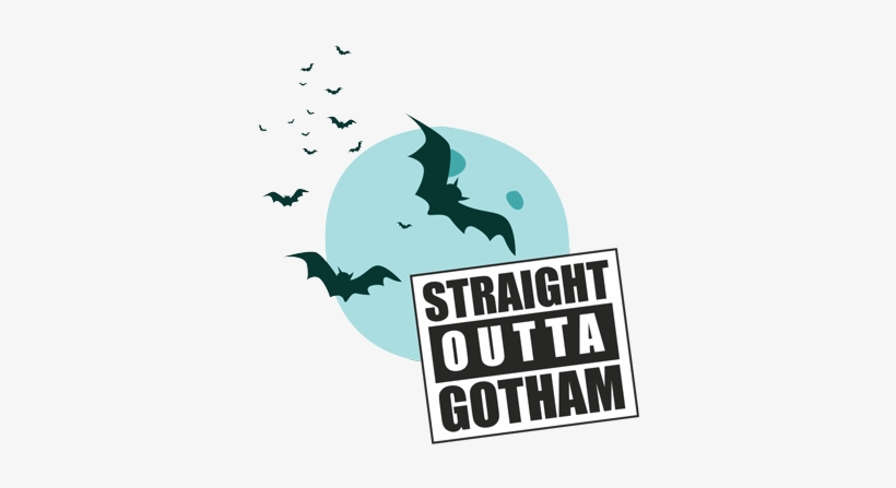 Straight Outta Gotham T-shirt - Gotham T-shirts, transparent png #2296317