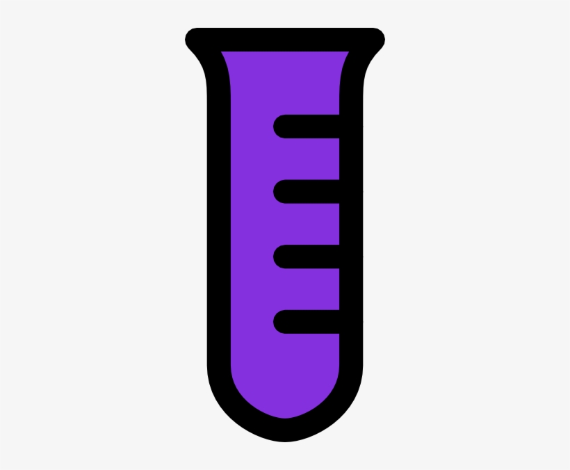 Original Png Clip Art File Test Tube -violet Svg Images, transparent png #2296574