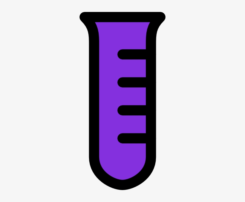 Original Png Clip Art File Test Tube -violet Svg Images, transparent png #2296574
