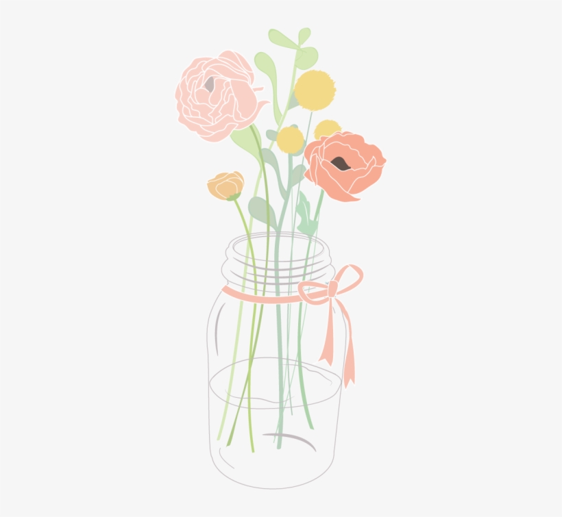 Mason Jar Images - Mason Jar Flower Clip Art, transparent png #2296897