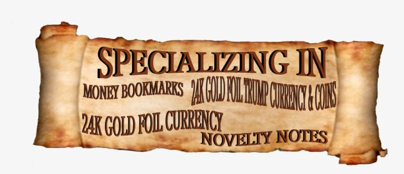 24k Gold Plated Us Currency Dollar Bill Set 1/2/5/10/20/50/100 - Poster, transparent png #2297166