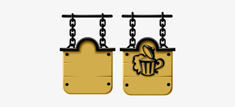 Placa De Madeira Em Png - Old Wooden Sign, transparent png #2297484