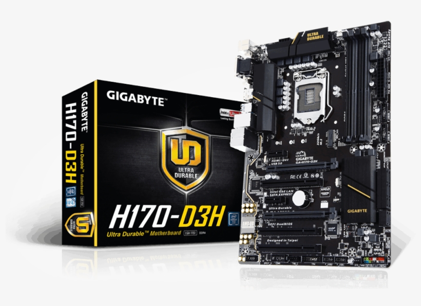 Ga H170 D3h - Gigabyte H170 D3h Lga1151, transparent png #2297762
